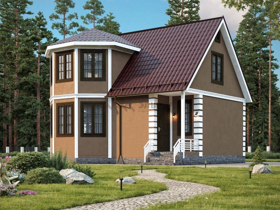 Домик с эркером