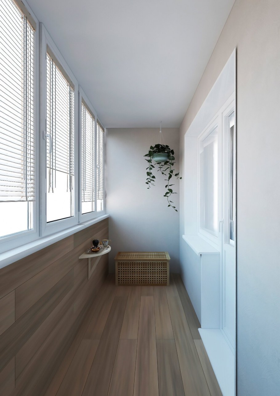 Интерьер балкона