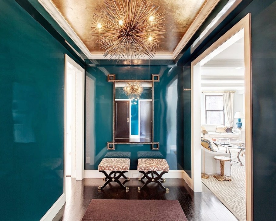 Глянцевая краска в интерьере