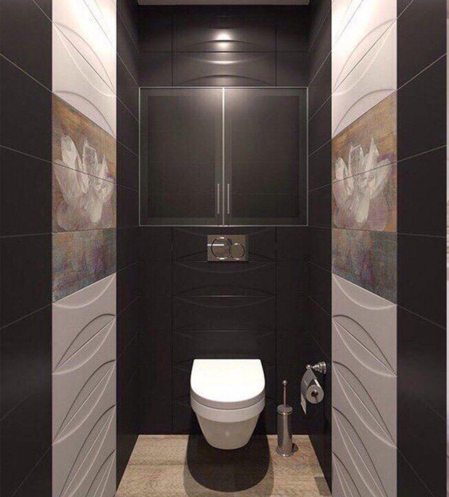 Стильный маленький туалет