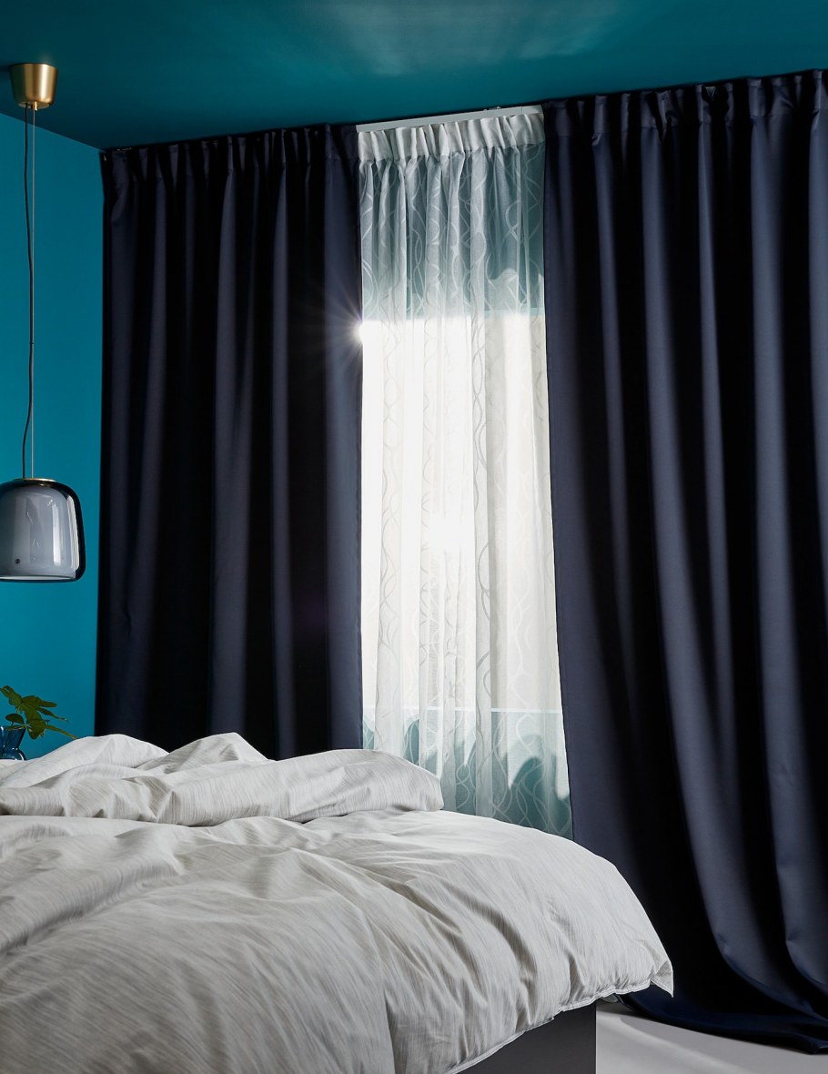 Серо желтые шторы