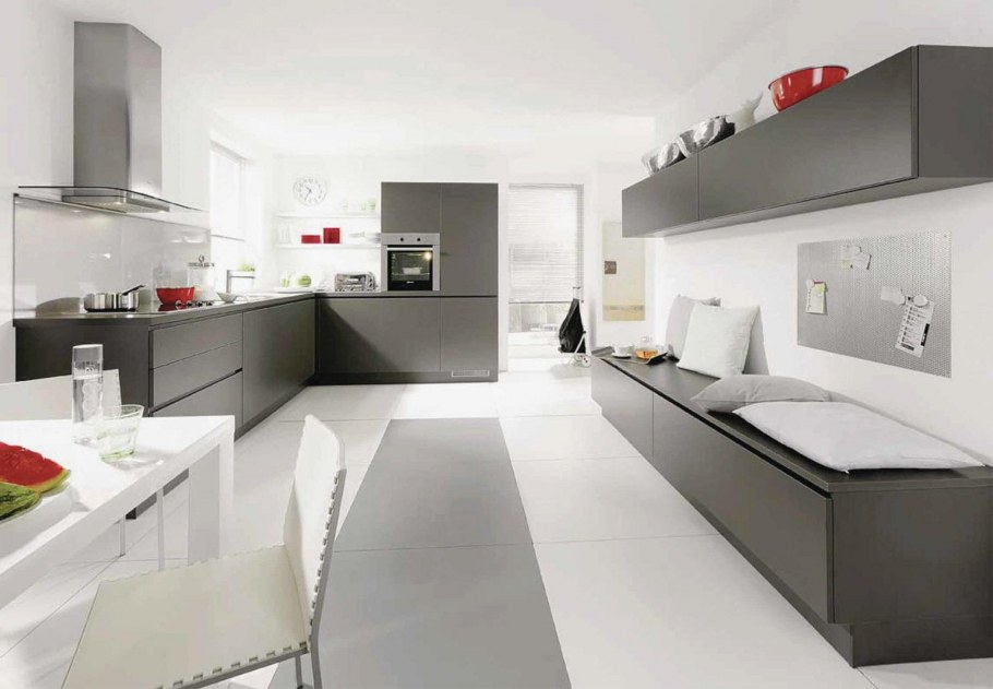 Кухня в серых тонах