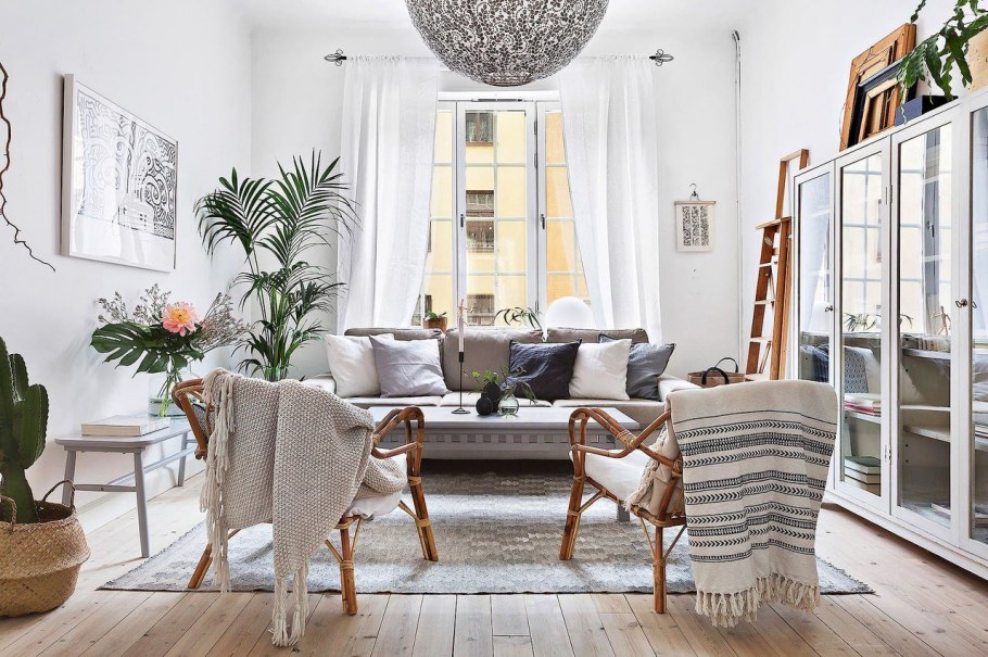 Гостиная в скандинавском стиле