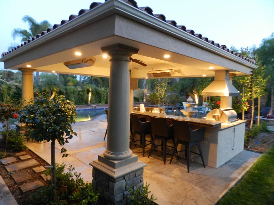 Навес для летней кухни