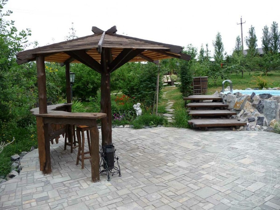 Летняя кухня с террасой