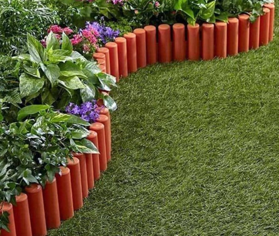 Деревянный заборчик для клумбы