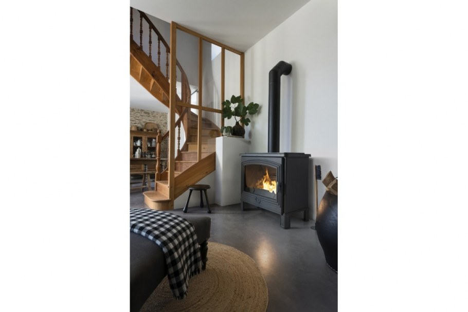 Печь-камин Bradford красная