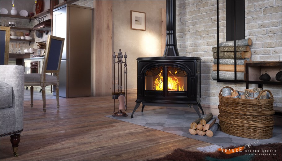 Печь камин Vermont castings encore