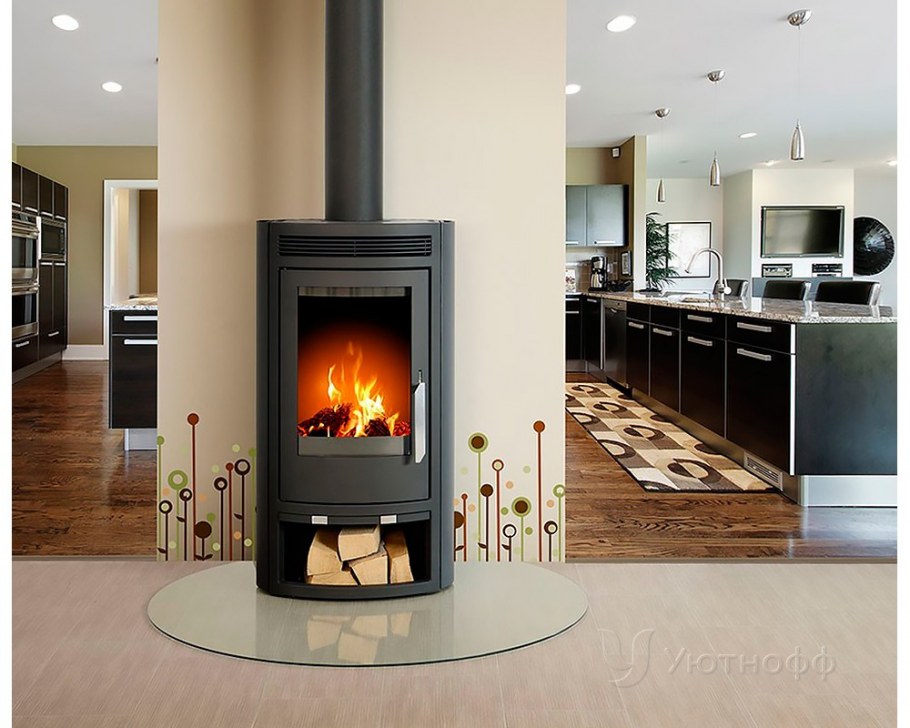 Печь камин в интерьере