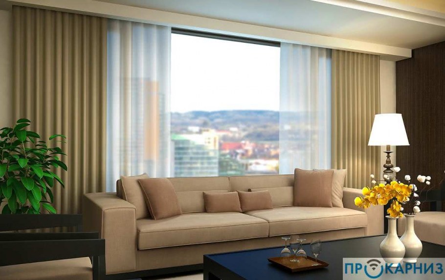 Карнизы для гостиной