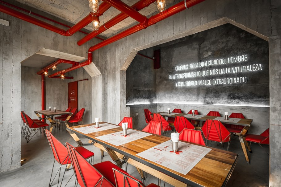 Стиль Индастриал в интерьере ресторана кафе