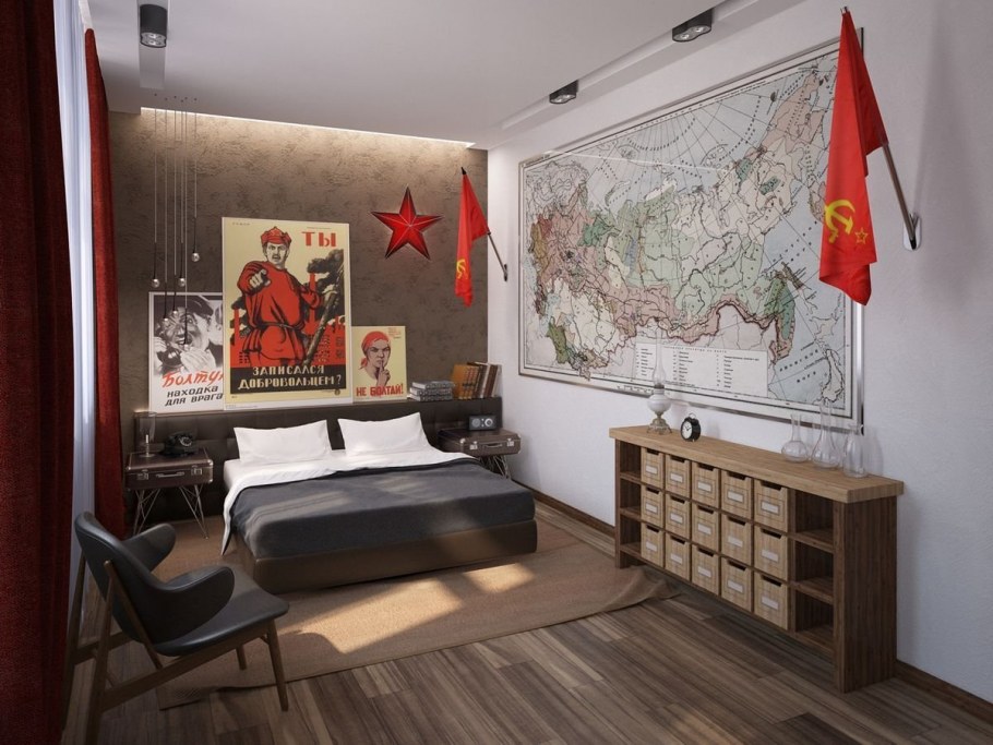 Комната в стиле СССР