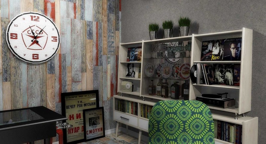 Интерьер в стиле Индастриал Шик