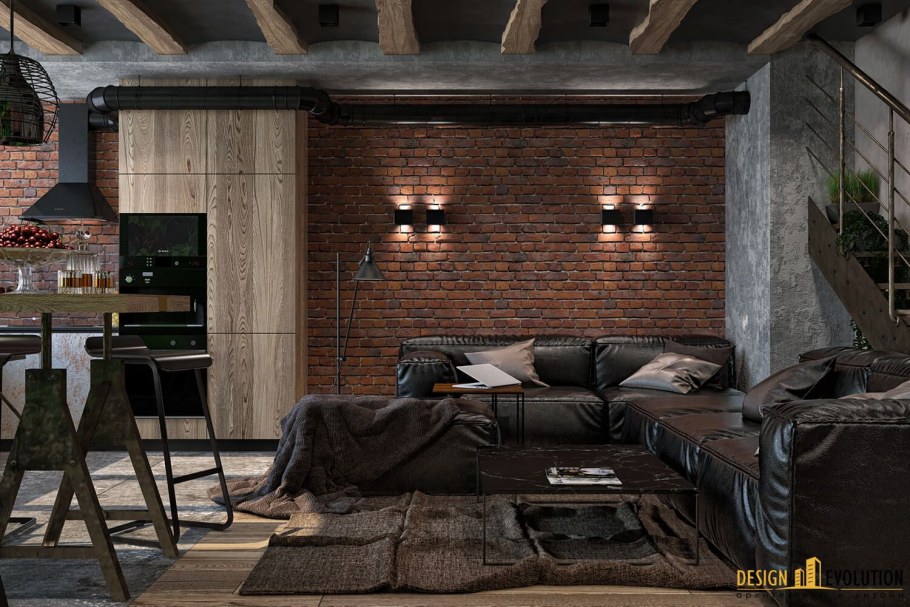 Художественная студия в стиле лофт