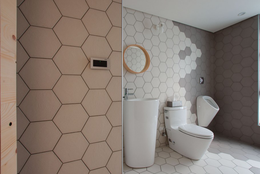 Плитка соты в ванной Керама Марацци