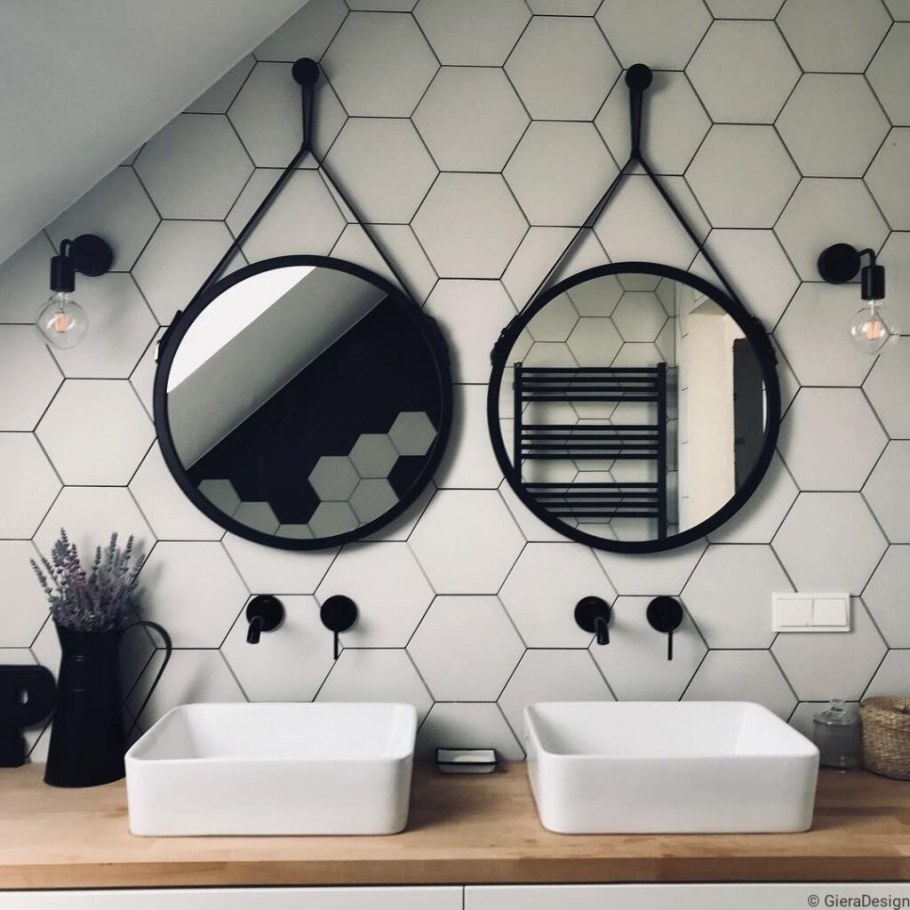 Плитка соты в интерьере