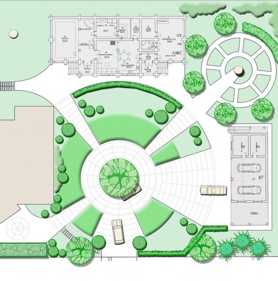 Планировка парка проект