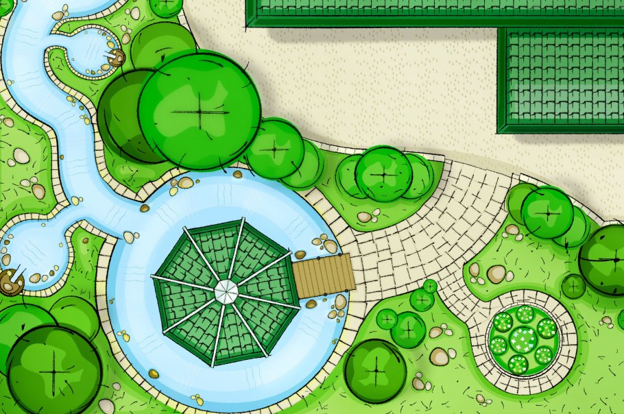 Планировка ландшафта