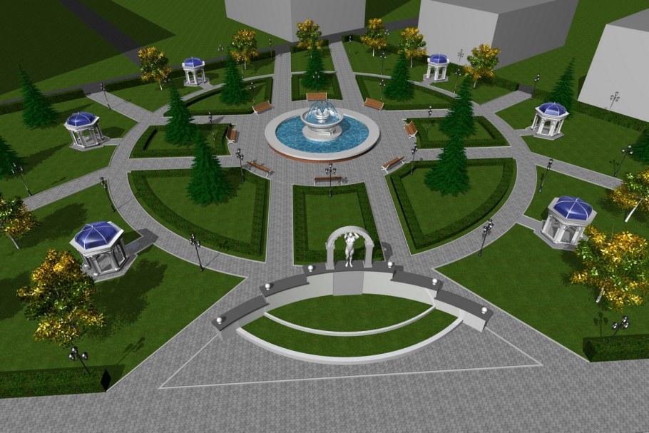 Ландшафтный проект японского сада