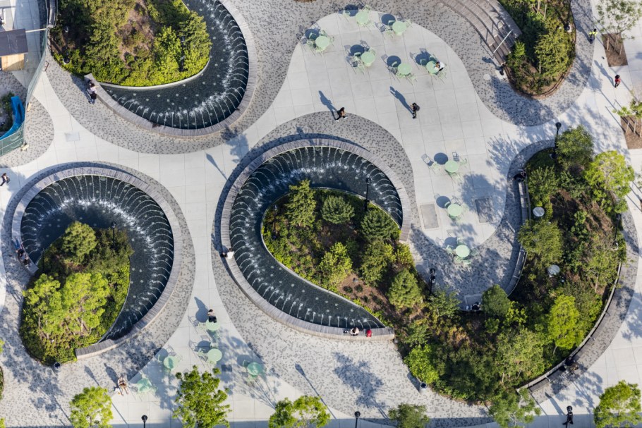 Ландшафт парка вид сверху