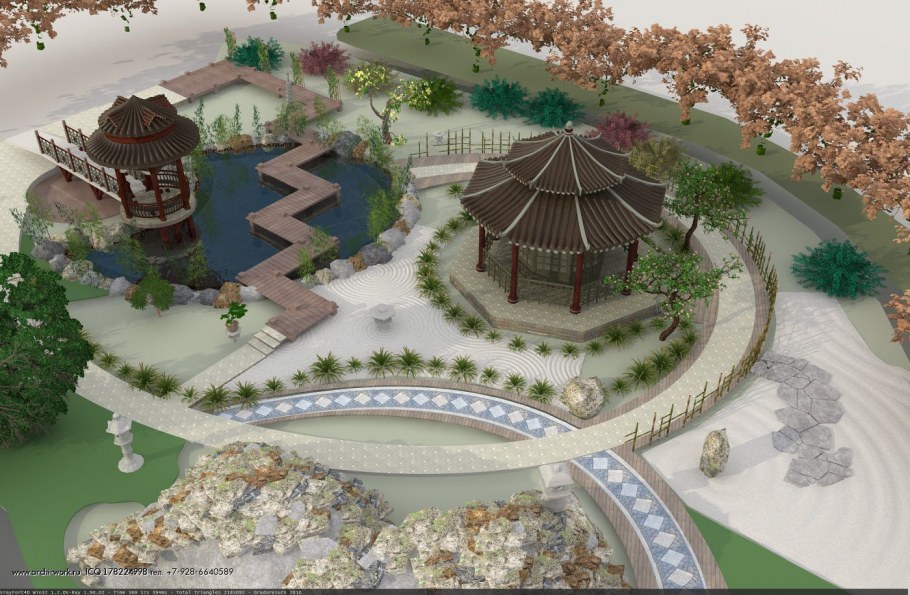 Ландшафтный план вид сверху