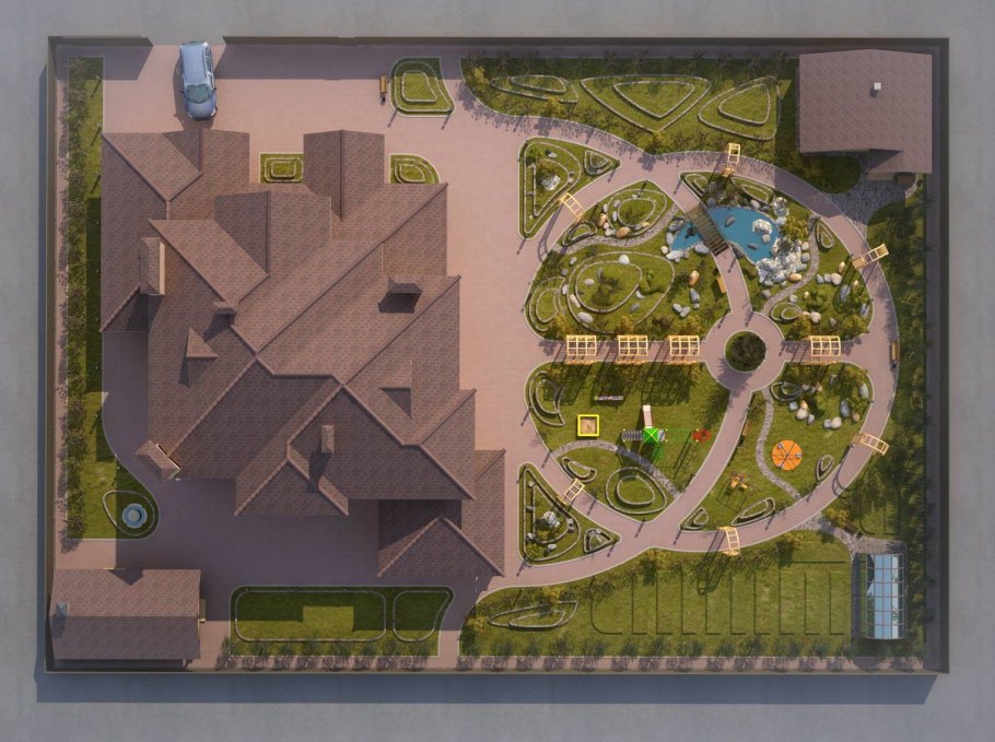 Ландшафт вид сверху