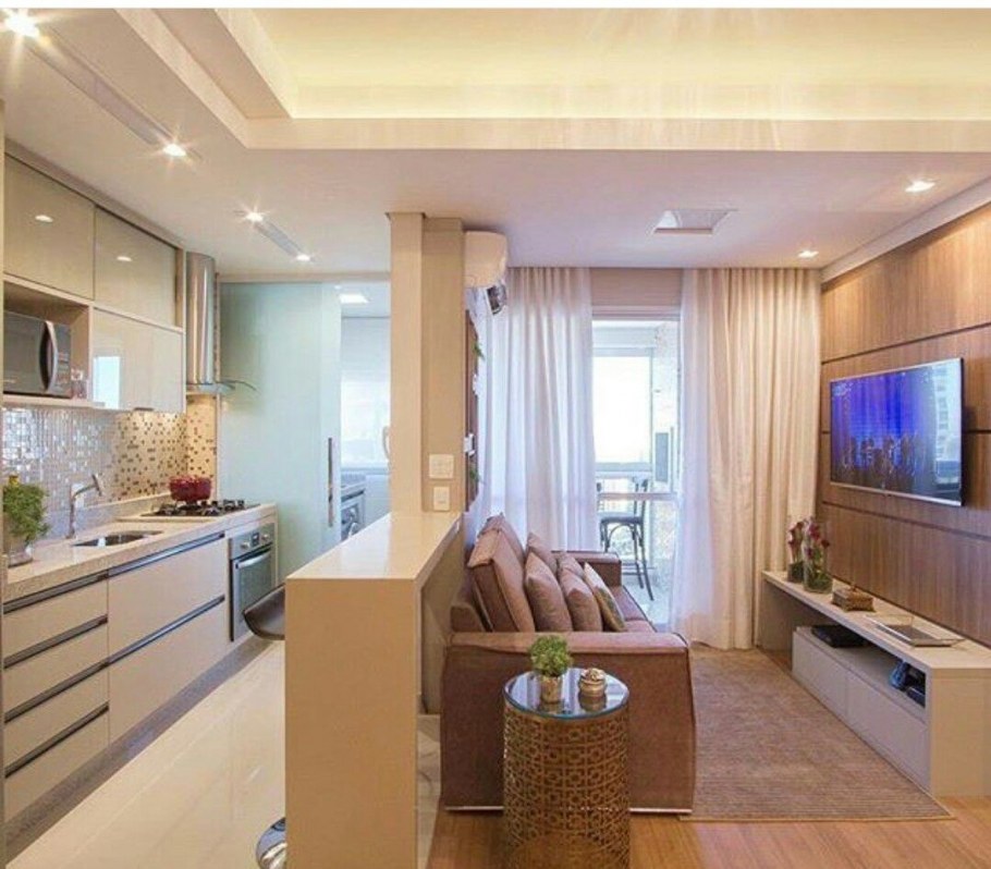 Объединение кухни и гостиной