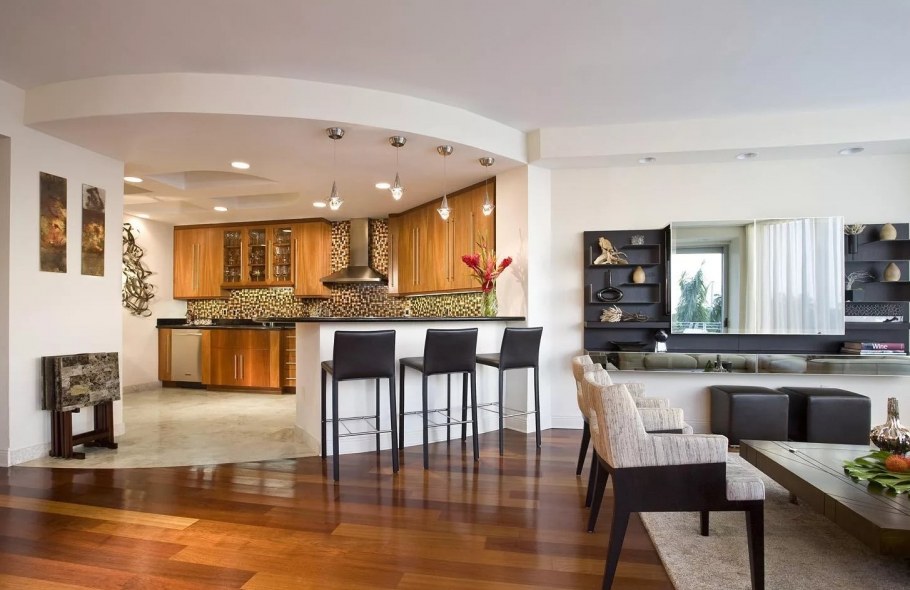 Соединить кухню и гостиную