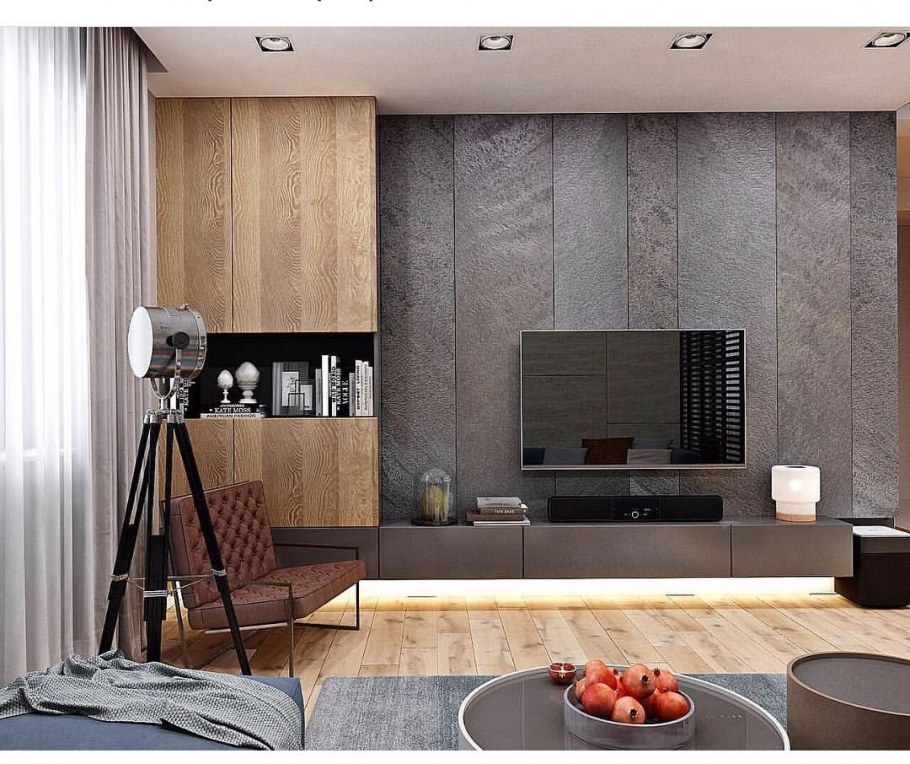 Деревянные панели в интерьере