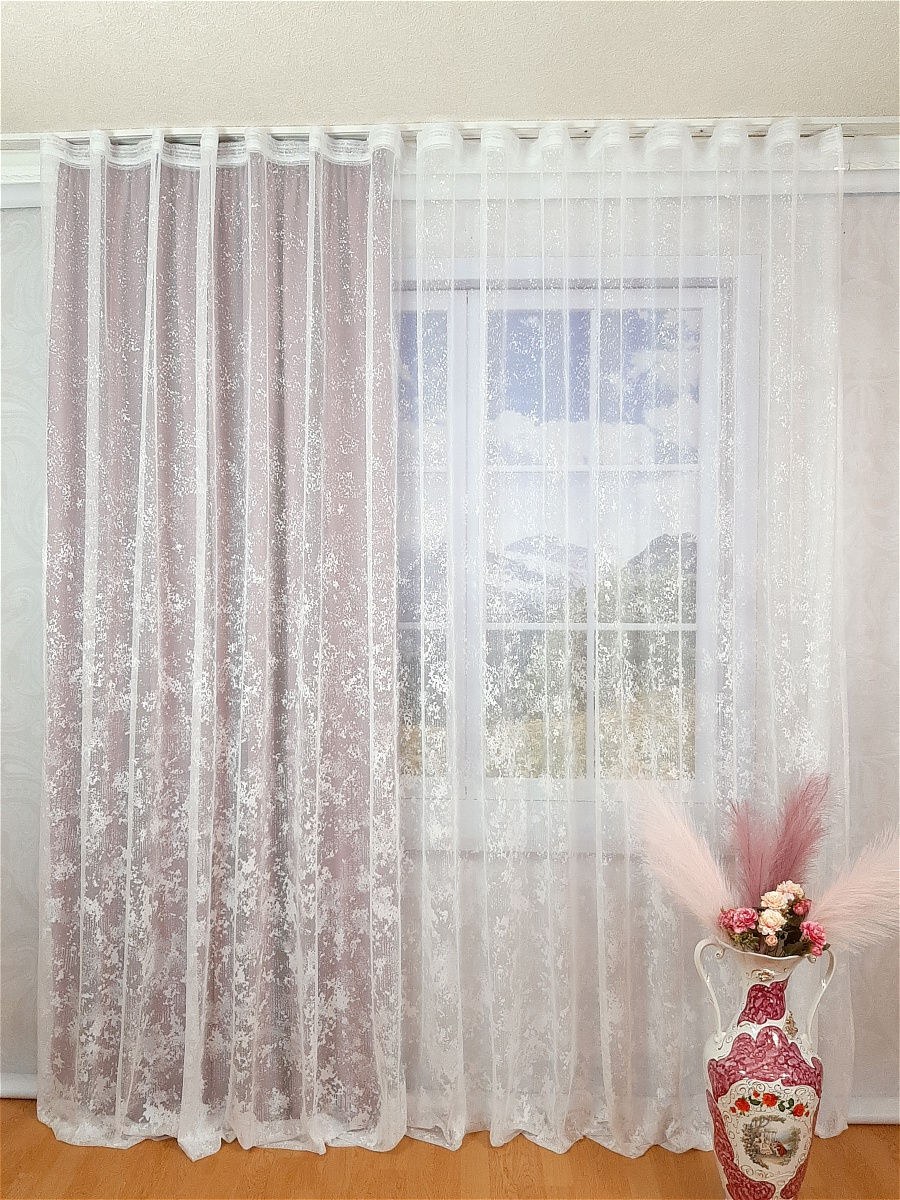 Тюль мрамор