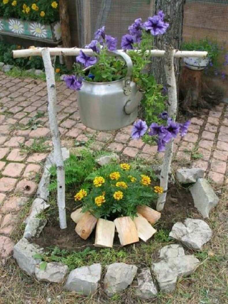 Альпийская горка с габионами