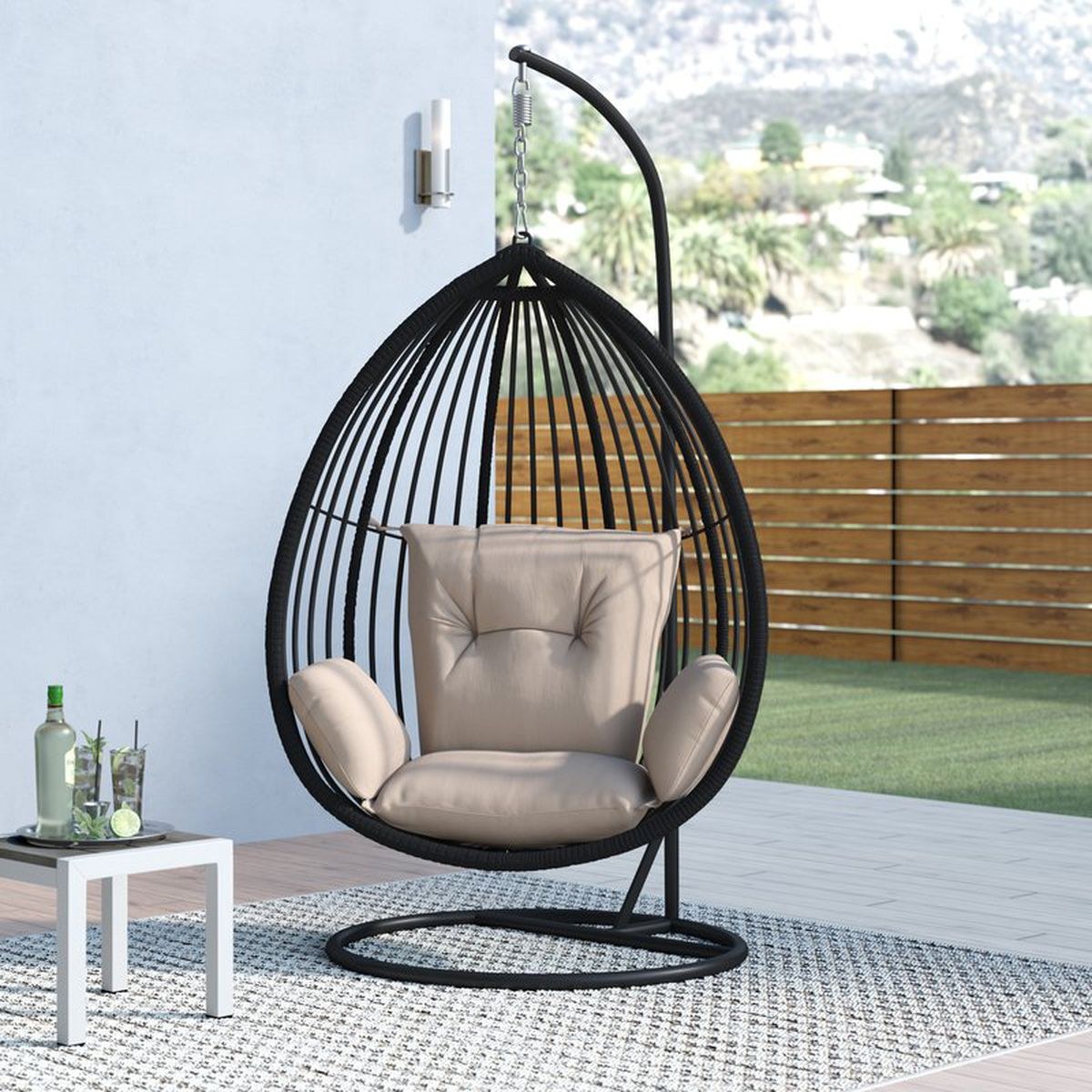 Подвесное кресло Cocoon Chair 810 Light Beige