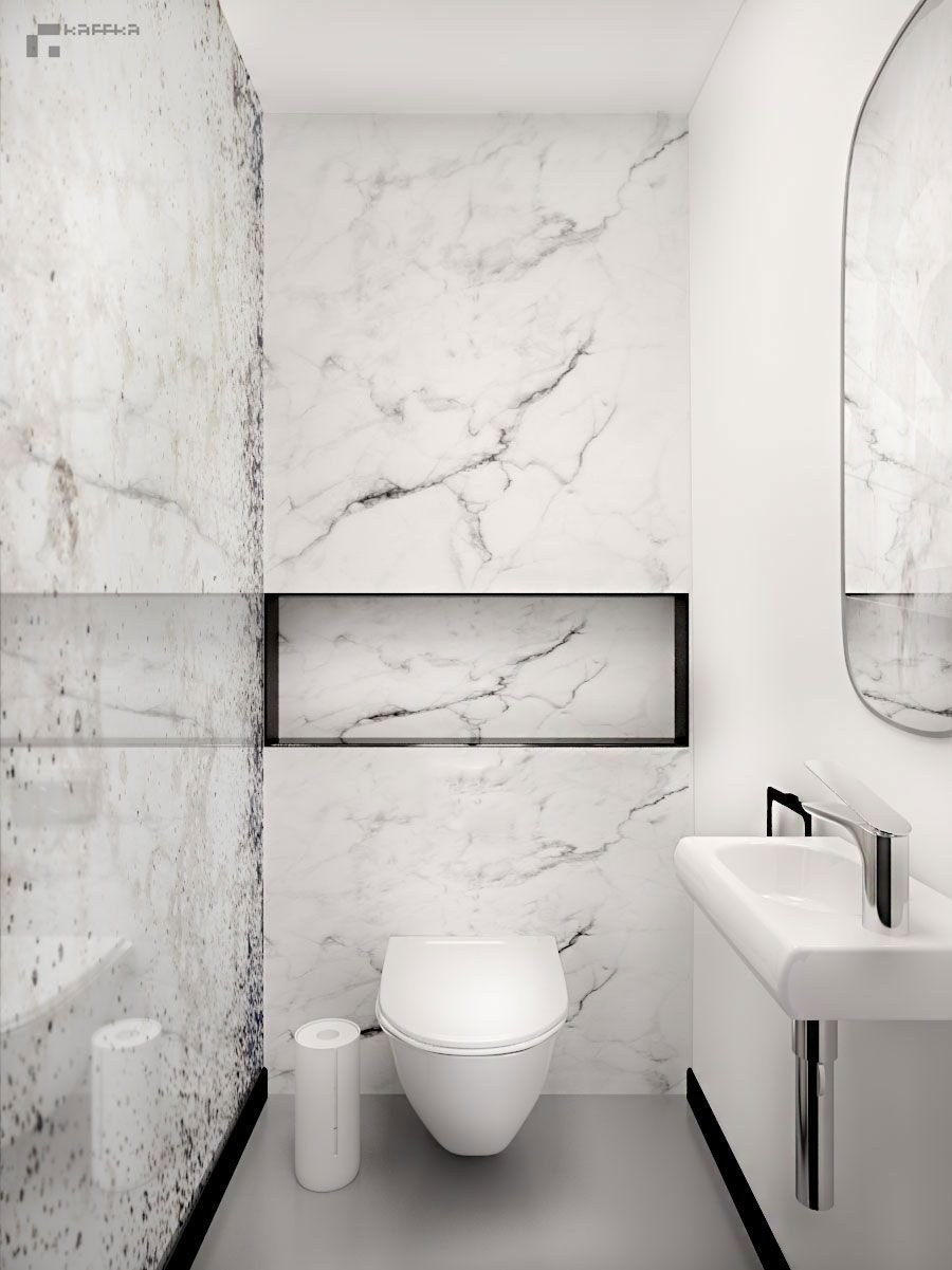 Туалет под мрамор