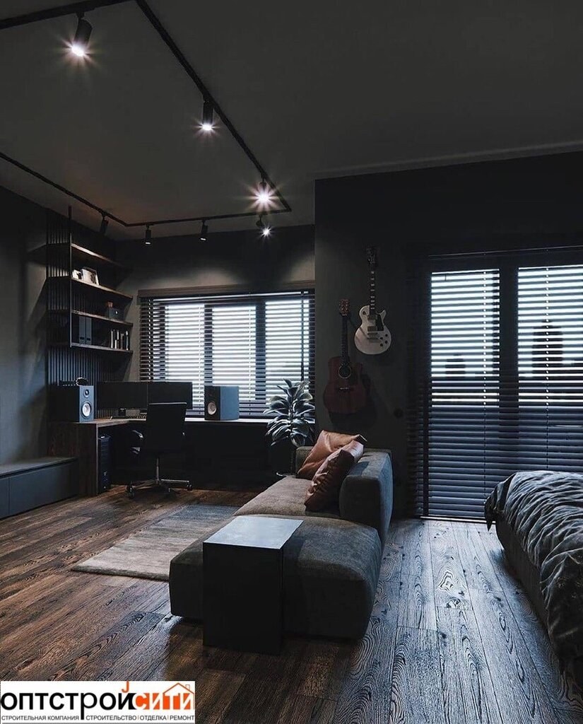 Интерьер мужской комнаты