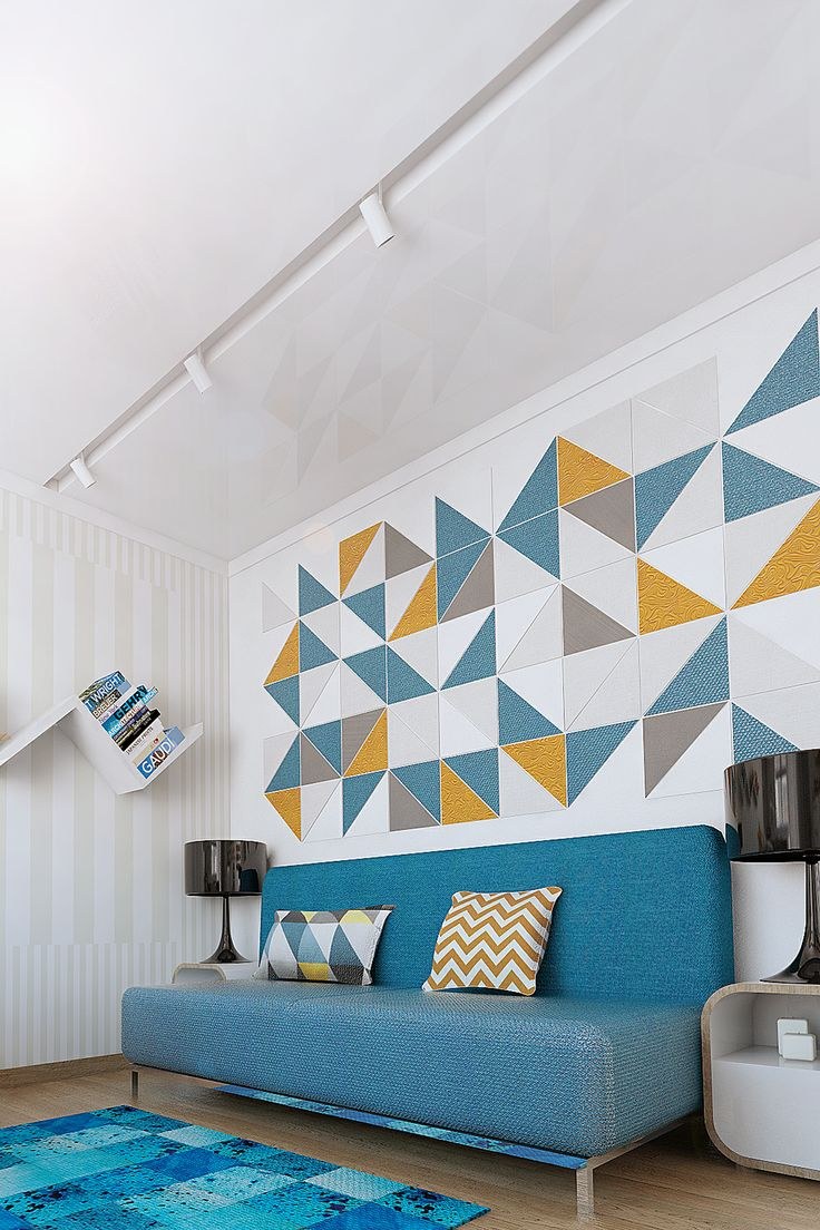 Геометрический декор стен