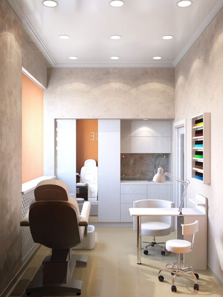 Декор интерьера салона красоты