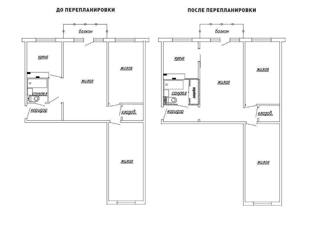 Планировка хрущевки 3