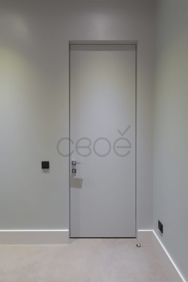 Дверной проем без двери белый