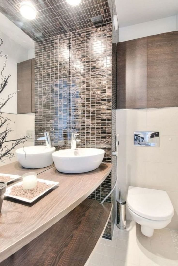 Интерьер больших ванных комнат