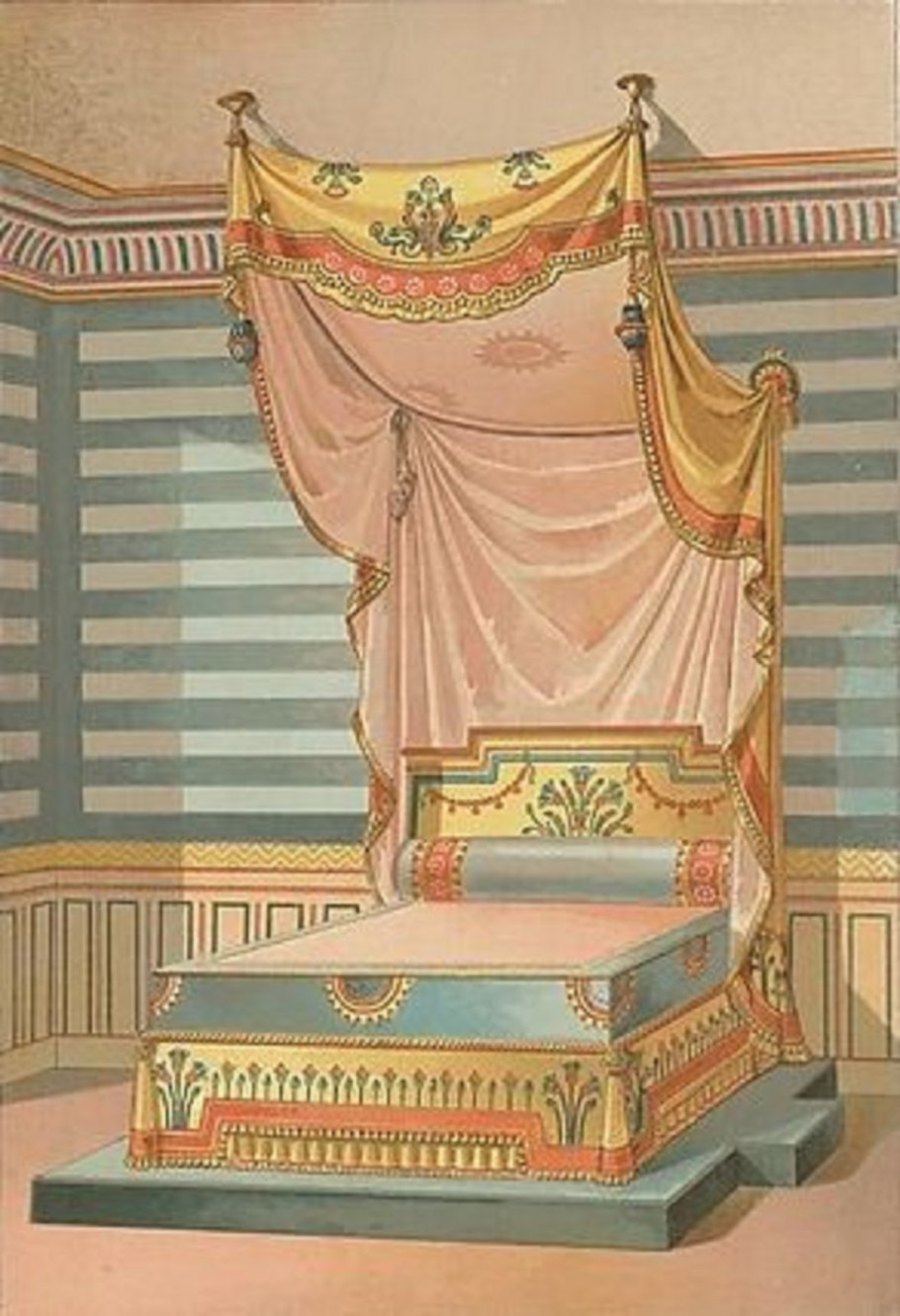 Интерьер древнего Египта в древности