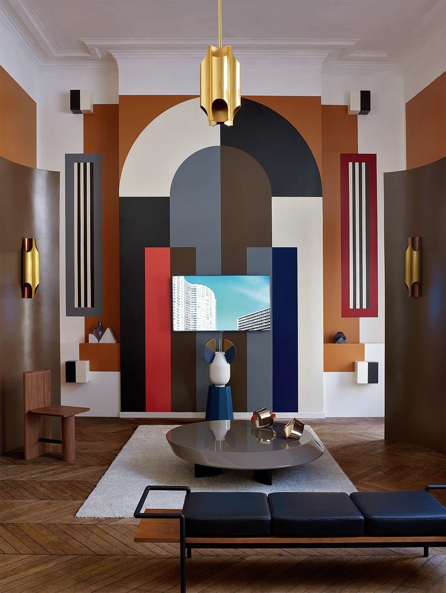 Потолок в стиле конструктивизм