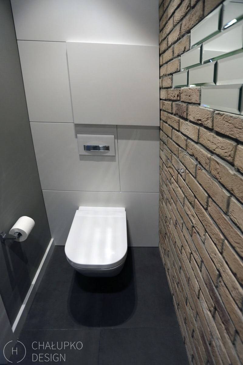 Туалет в стиле лофт в квартире