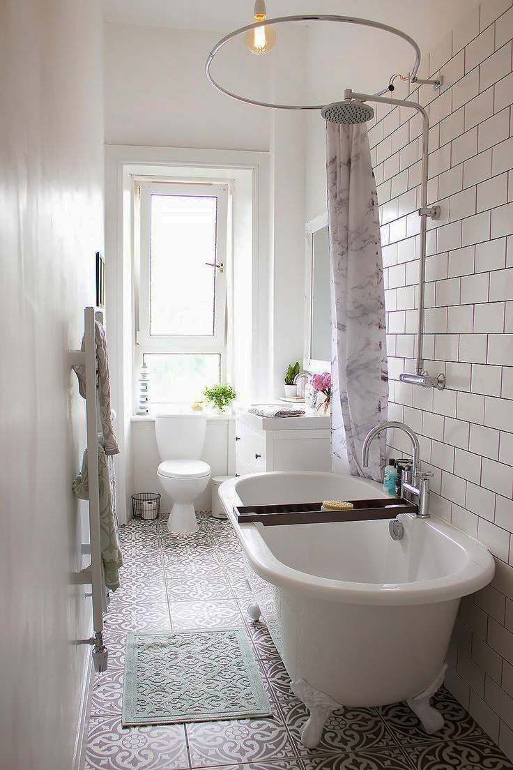 Узкая ванная