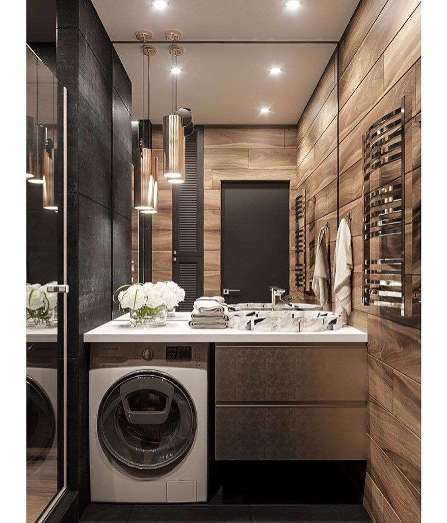 Небольшой санузел в современном стиле