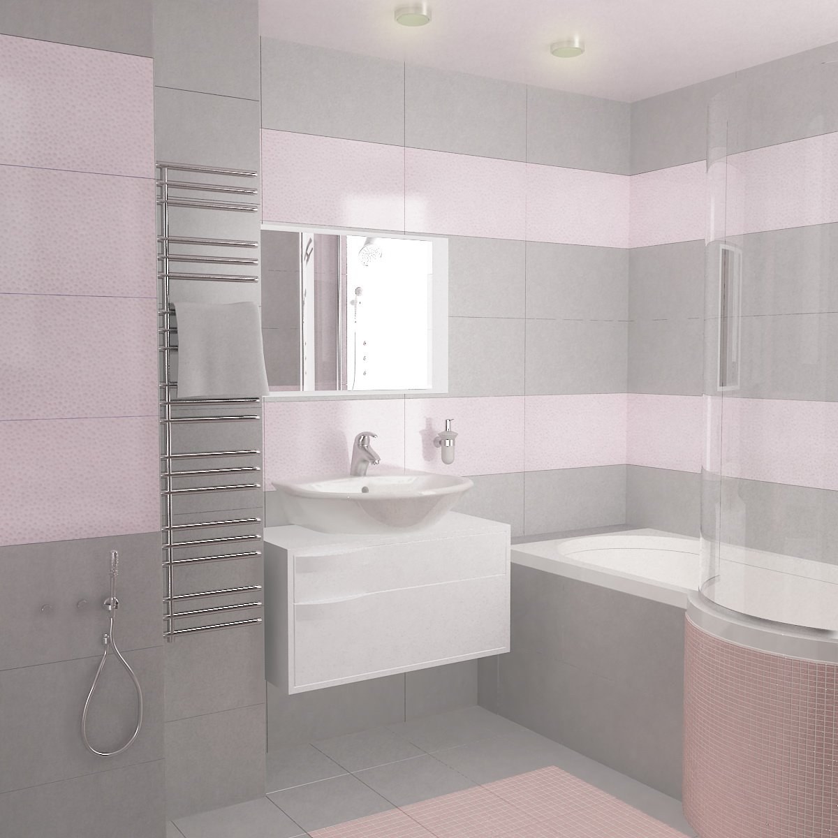 Плитка розовый цвет. Серо розовая ванная. Розово серая ванная. Серо розовая плитка в ванной. Розово серая ванная комната.
