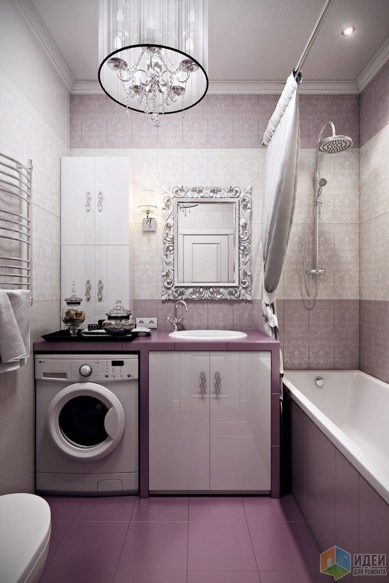 Маленькая ванная комната с душевой кабиной