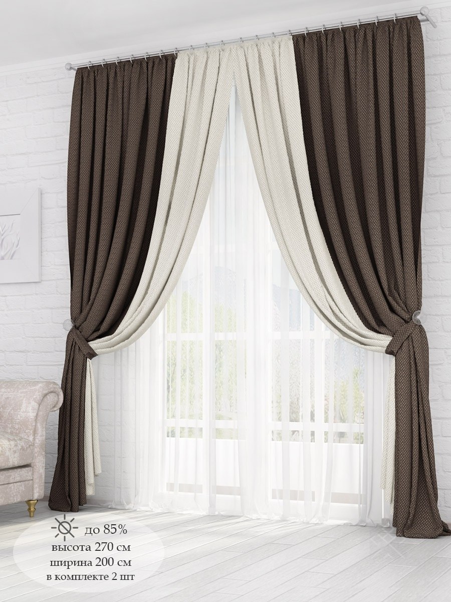 Параскева / комплект штор Мишель-Люкс