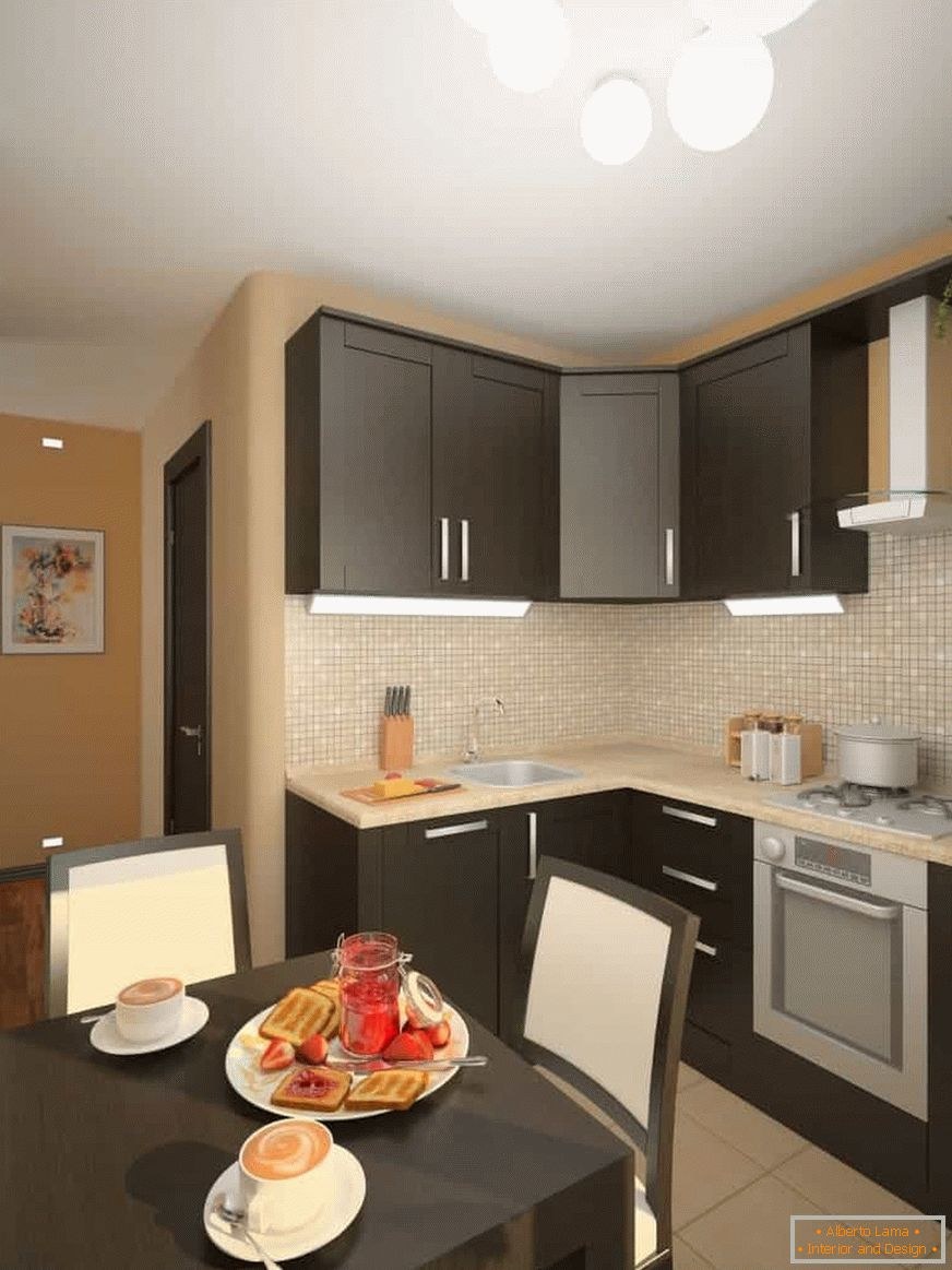 Планировка кухни 6 м2