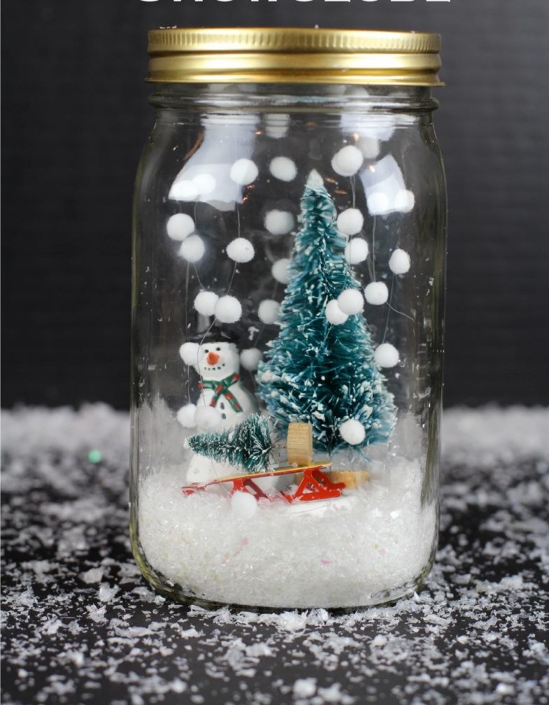 Декор банок на новый год