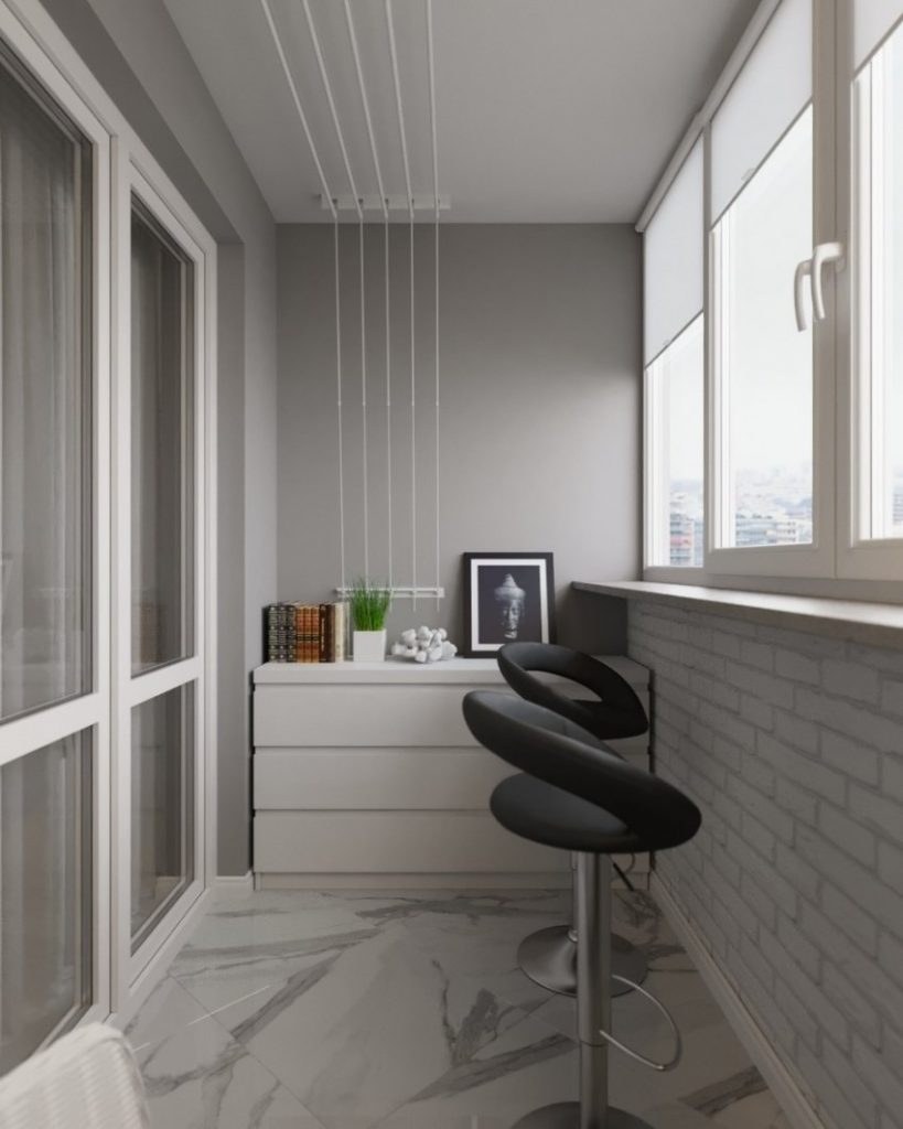 Современная отделка лоджии